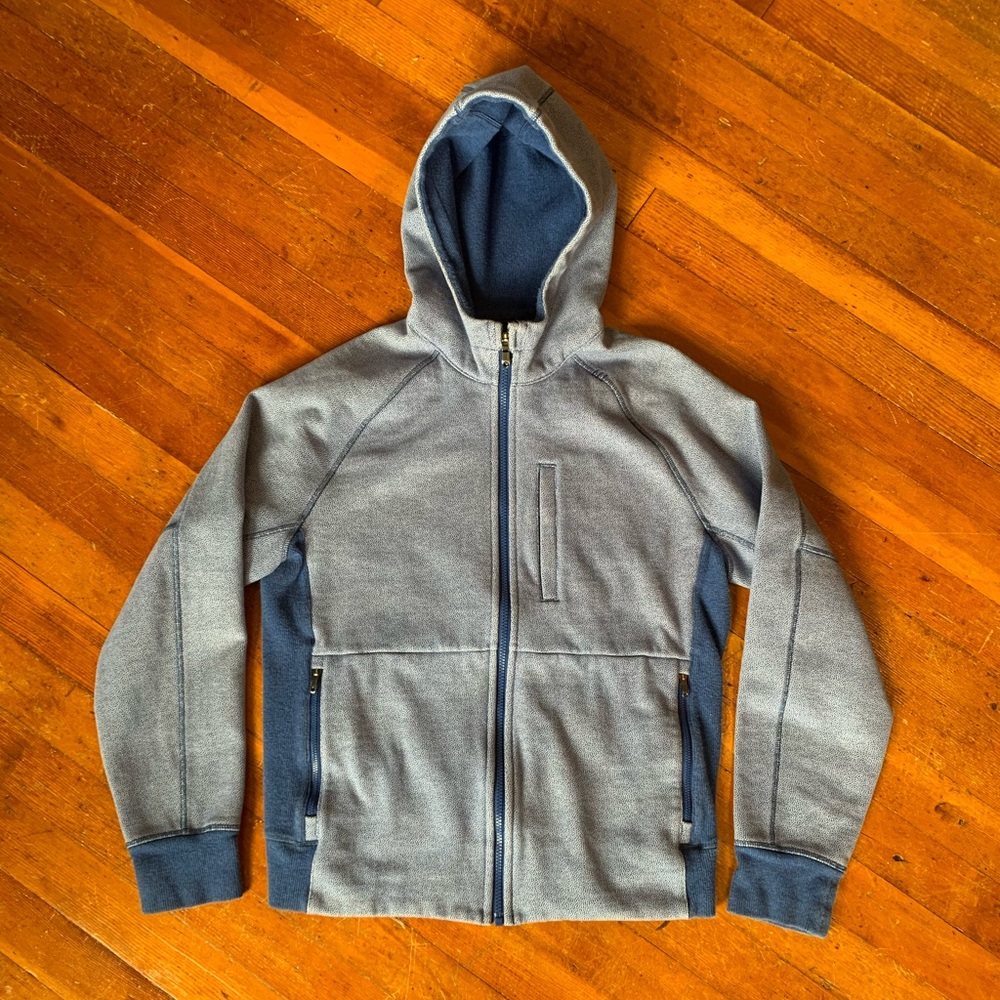 lululemon athletica Blue Hooded Full-Zip Sweatshirt